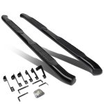 2003 Chevy Silverado 2500HD Crew Cab Nerf Bars Curved Black 4 Inches Oval