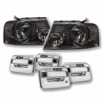 2004 Ford F150 SuperCrew Smoked Headlights and Chrome Door Handle Cover