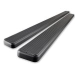 2011 Ford F450 Super Duty iBoard Running Boards Black Aluminum 6 Inches