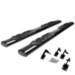 2010 Ford F350 Super Duty Crew Cab Nerf Bars Black 6 Inches Oval