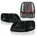 1998 Ford Expedition Smoked Headlights Corner Lights and LED Tail Lights