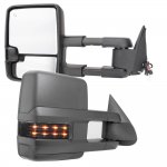 2014 Chevy Silverado Towing Mirrors Smoked Signal Lights Power Heated