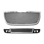 2009 GMC Yukon Chrome Mesh Grille and Bumper Grille Set