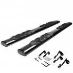 2006 Chevy Silverado 1500HD Crew Cab Nerf Bars Black 6 Inches Oval