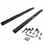 2005 Chevy Silverado 1500 Crew Cab Nerf Bars Black 4 Inches Oval