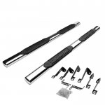 2005 Chevy Silverado 1500HD Crew Cab Nerf Bars Stainless 4 Inches Oval