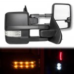 2014 Chevy Silverado Towing Mirrors Clear LED Lights Power Heated