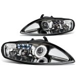 1993 Lexus SC300 Clear Halo Projector Headlights with LED Daytime Running Lights