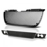 2012 GMC Yukon Black Mesh Grille and Bumper Grille Set