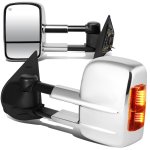 2008 GMC Yukon XL Denali Chrome Power Heated Towing Mirrors with Turn Signal Lights