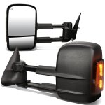 2001 Chevy Silverado 2500 Towing Mirrors Power Heated Smoked LED Signal Lights