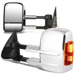 1999 Chevy Silverado Chrome Towing Mirrors Power Heated LED Signal Lights