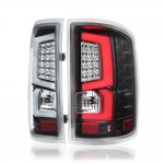 2017 GMC Sierra 3500HD Custom LED Tail Lights Black Clear