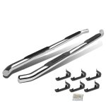 GMC Sierra Denali Crew Cab 2007-2013 Nerf Bars Curved Stainless Steel