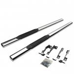 1993 Chevy 1500 Pickup Extended Cab Nerf Bars Stainless 4 Inches Oval