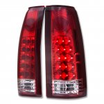 1997 Chevy 3500 Pickup LED Tail Lights Red and Clear