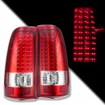 2006 Chevy Silverado 1500HD LED Tail Lights Red Clear