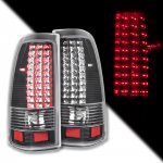 2004 Chevy Silverado 2500HD LED Tail Lights Black