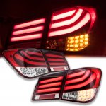 2011 Chevy Cruze LED Tail Lights Red Clear