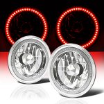 1965 Ford Mustang Red SMD LED Sealed Beam Headlight Conversion