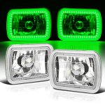 1986 Acura Integra Green SMD LED Sealed Beam Headlight Conversion