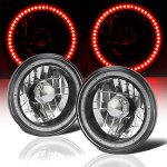 1982 Nissan 280ZX Red SMD LED Black Chrome Sealed Beam Headlight Conversion