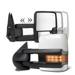 2012 Chevy Avalanche White Towing Mirrors LED Lights Power Heated