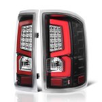 2016 GMC Sierra 2500HD Custom LED Tail Lights Black Red