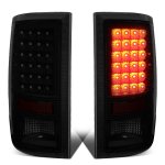 2012 Dodge Ram 2500 Black Smoked LED Tail Lights