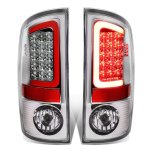 2007 Dodge Ram 2500 Chrome LED Tail Lights Red Tube