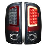 2008 Dodge Ram 2500 Smoked LED Tail Lights Red Tube