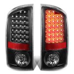 2004 Dodge Ram 3500 Black LED Tail Lights