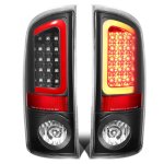 Dodge Ram 2500 2003-2006 Black LED Tail Lights Red Tube