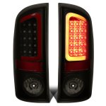 2005 Dodge Ram 2500 Black Smoked LED Tail Lights Red Tube