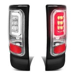 1998 Dodge Ram 3500 Chrome LED Tail Lights Tube