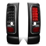 2001 Dodge Ram 2500 Black LED Tail Lights