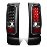 2000 Dodge Ram 3500 Black LED Tail Lights