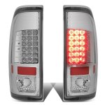 2008 Ford F350 Super Duty Chrome LED Tail Lights