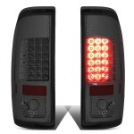 2002 Ford F450 Super Duty Smoked LED Tail Lights