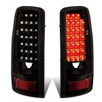 2002 Chevy Tahoe Black Smoked LED Tail Lights
