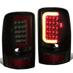 2003 Chevy Suburban Smoked LED Tail Lights Red Tube