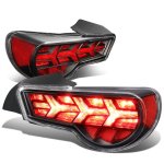 2013 Scion FRS FT86 Black LED Tail Lights