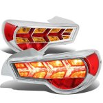 Scion FRS FT86 2013-2017 Chrome LED Tail Lights Amber Signal