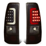 2001 GMC Sierra 2500HD Black Smoked LED Tail Lights Tube