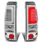 1999 Chevy Silverado 2500 Chrome LED Tail Lights Tube