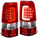 2001 GMC Sierra 2500HD LED Tail Lights Red Tube