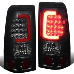 2006 GMC Sierra 1500HD Smoked LED Tail Lights Red Tube
