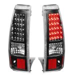 2003 Chevy Silverado 2500HD Black LED Tail Lights