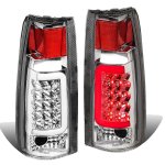 1997 Chevy 3500 Pickup Chrome LED Tail Lights Tube