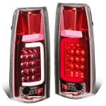 1991 Chevy Silverado Red LED Tail Lights Tube